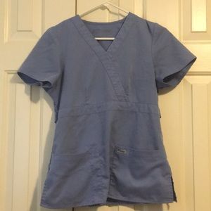 Light blue greys anatomy top